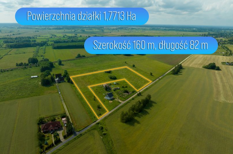 Działka sprzedaż Santok, Płomykowo, 17713 m<sup>2</sup>
